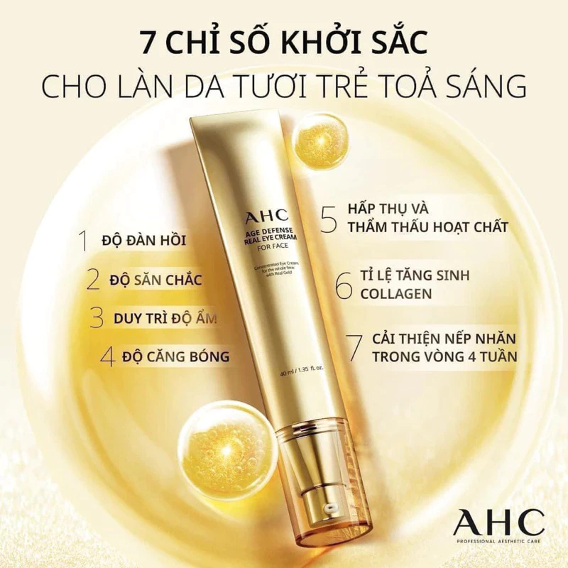 Kem Mắt AHC Ageless Real Eye Cream For Face  Chống Lão Hóa Mắt - Ever Queen