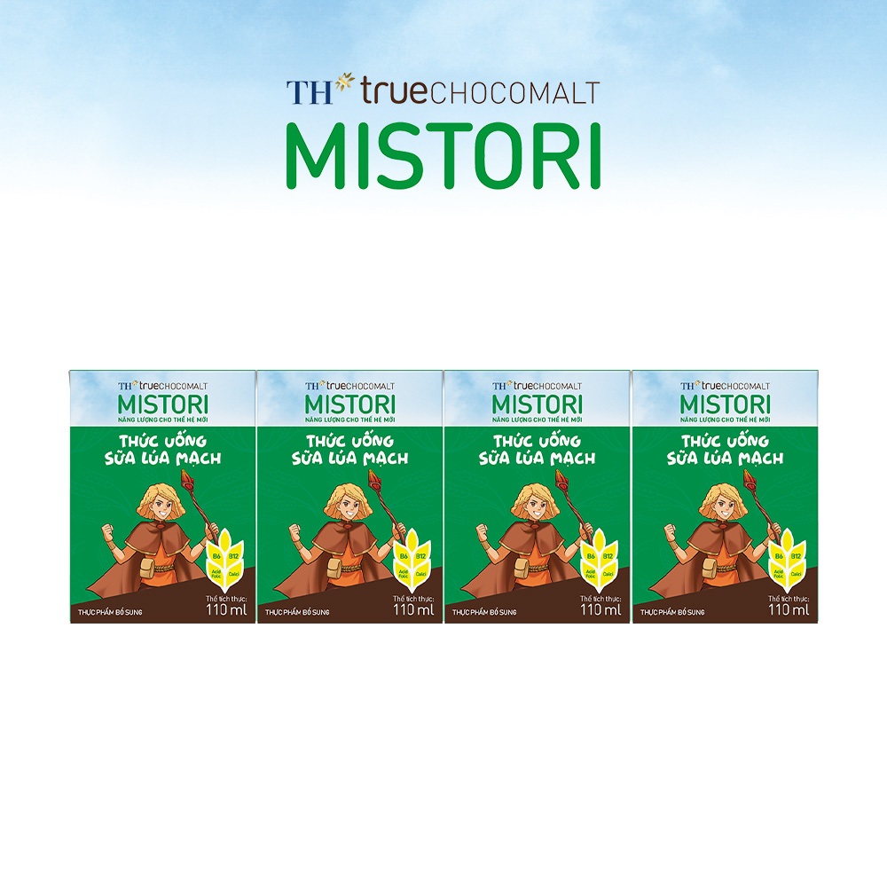 [Livestream] Thùng thức uống sữa lúa mạch TH true CHOCOMALT MISTORI 110ml (48 Hộp)