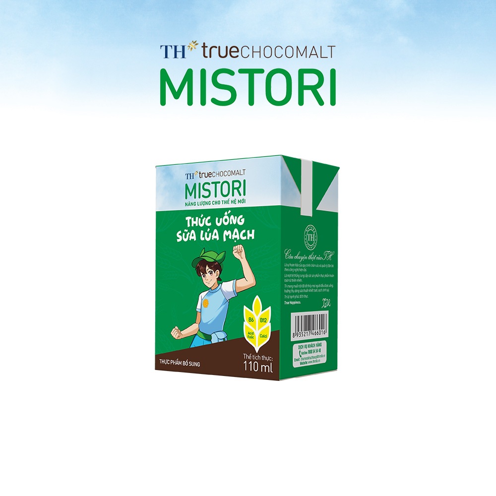 [Livestream] Thùng thức uống sữa lúa mạch TH true CHOCOMALT MISTORI 110ml (48 Hộp)