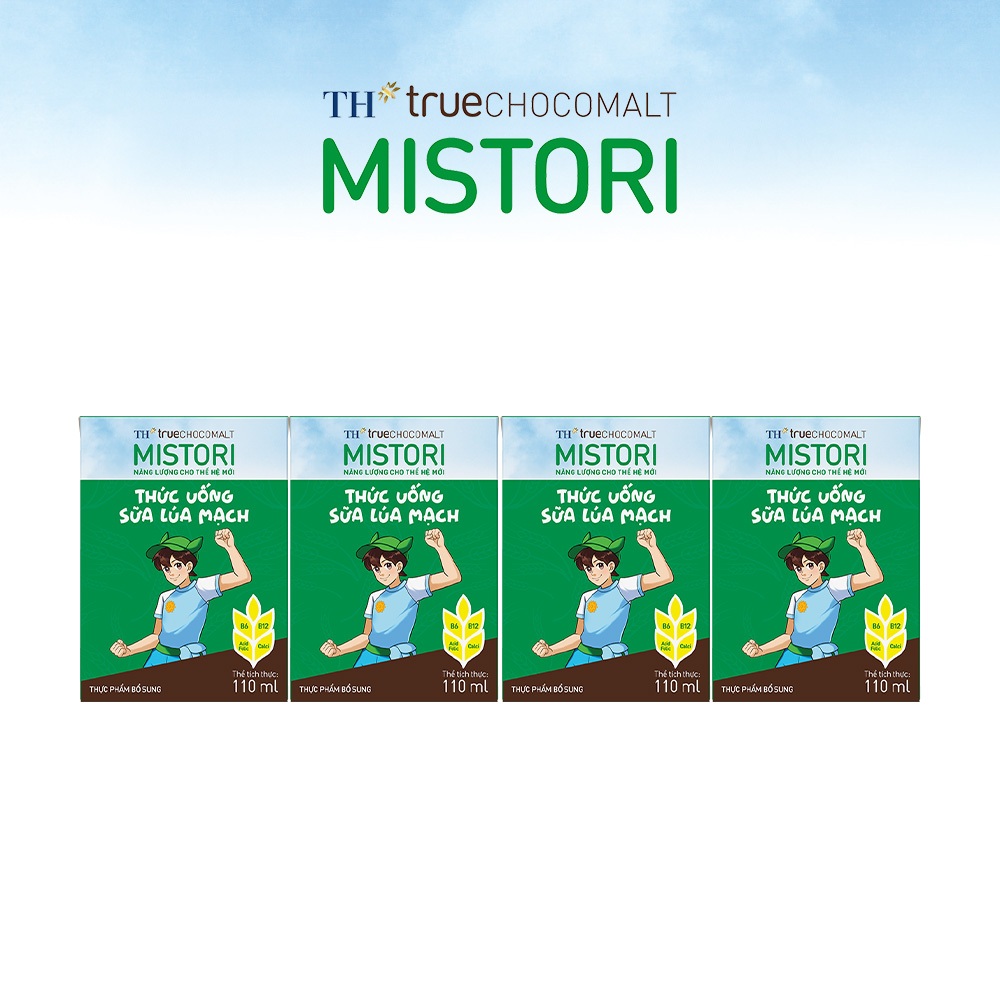 [Livestream] Thùng thức uống sữa lúa mạch TH true CHOCOMALT MISTORI 110ml (48 Hộp)