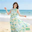 Váy Maxi Nữ Tơ Ép 3 Tầng Đi Biển Dáng Dài Bay Bổng TH193 Size S-L (40-55kg)