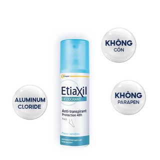 Xịt Khử Mùi Chân Etiaxil Khử Mùi 48h Khử Mùi Cho Chân Khô Thoáng Chống Mồ Hôi 48h Etiaxil 150ml - Skinora Beauty