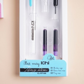 Bút Máy Ngòi Trơn ICHI CLASSMATE Hạn Chế Tắc Mực, Thân Bút Siêu Nhẹ Thay Được Ống Mực Sạch Sẽ Không Lem Ra Tay