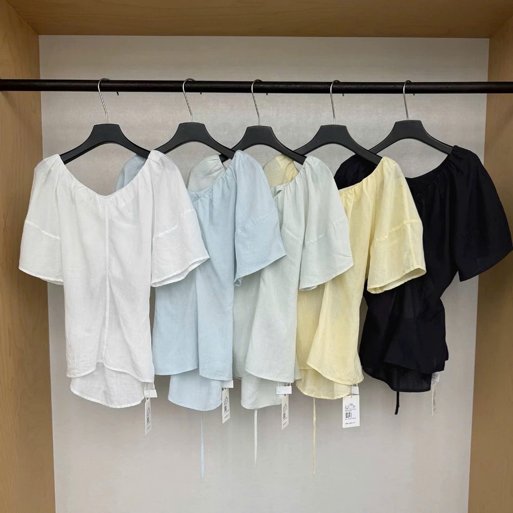 𝗜𝗻𝘁𝗼 𝗟𝗶𝗻𝗲𝗻 - Áo Linen chiết eo