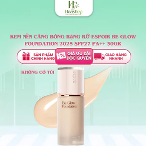 Kem Nền Căng Bóng Rạng Rỡ Espoir Be Glow Foundation 2025 SPF27 PA++ 30gr Roselight Edition