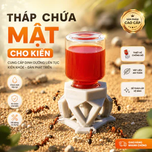 THÁP MẬT CHO KIẾN, DỤNG CỤ HỖ TRỢ CHO KIẾN ĂN, CHỐNG RÒ RỈ