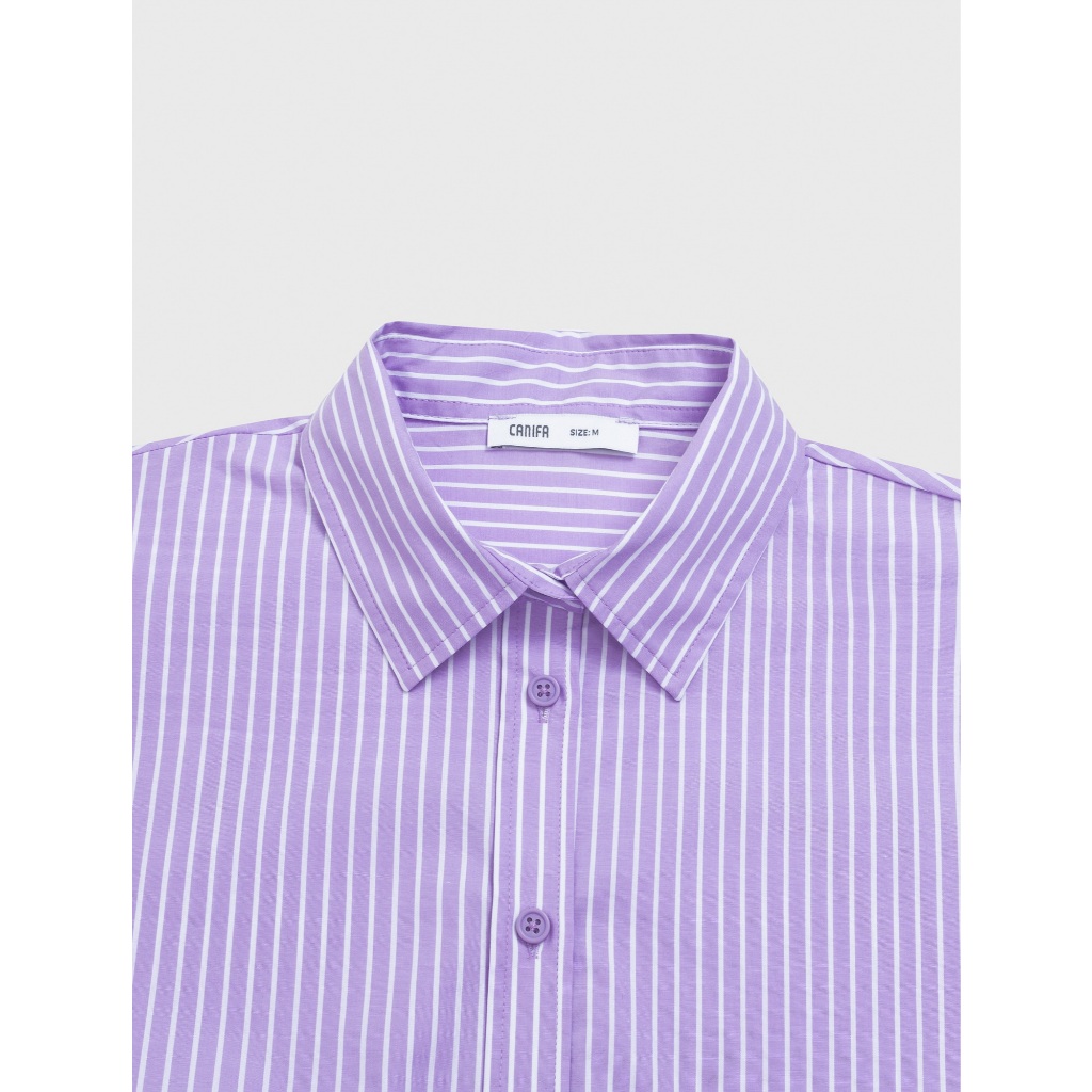 Áo Sơ mi nữ CANIFA dài tay cổ bẻ phong cách basic mặc đi học làm 6TH26S002