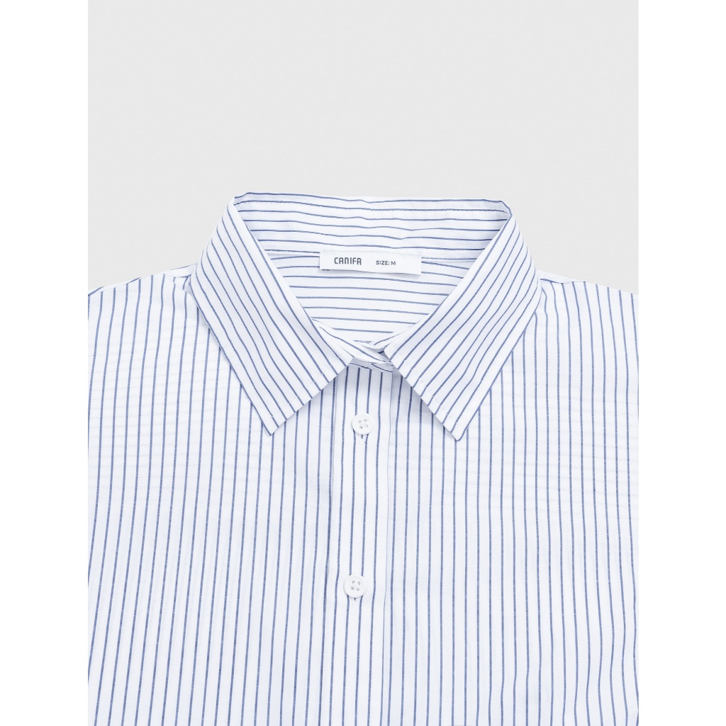 Áo Sơ mi nữ CANIFA dài tay cổ bẻ phong cách basic mặc đi học làm 6TH26S002