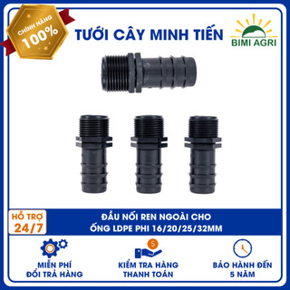 ĐẦU NỐI REN NGOÀI CHO ỐNG LDPE PHI 16/20/25/32MM