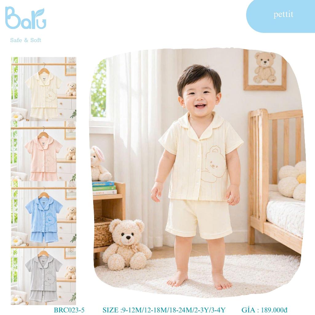 Bộ Pijama cộc tay quần lửng- BRC023-5