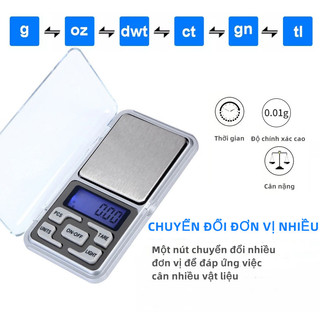 Cân Tiểu li mini điện tử cân tiểu ly chính xác cao định lượng 0.01g-500g bảo hành 6 tháng có đếm số