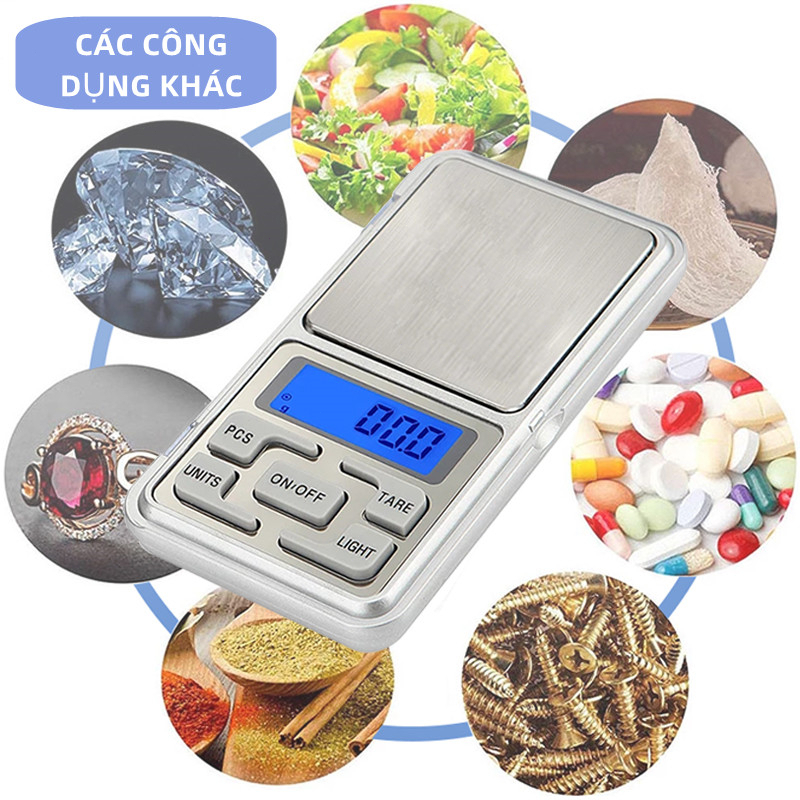 Kèm 2 Pin-Cân tiểu ly điện tử mini 500g,Cân tiểu li nhà bếp làm bánh/trang sức chính xác cao