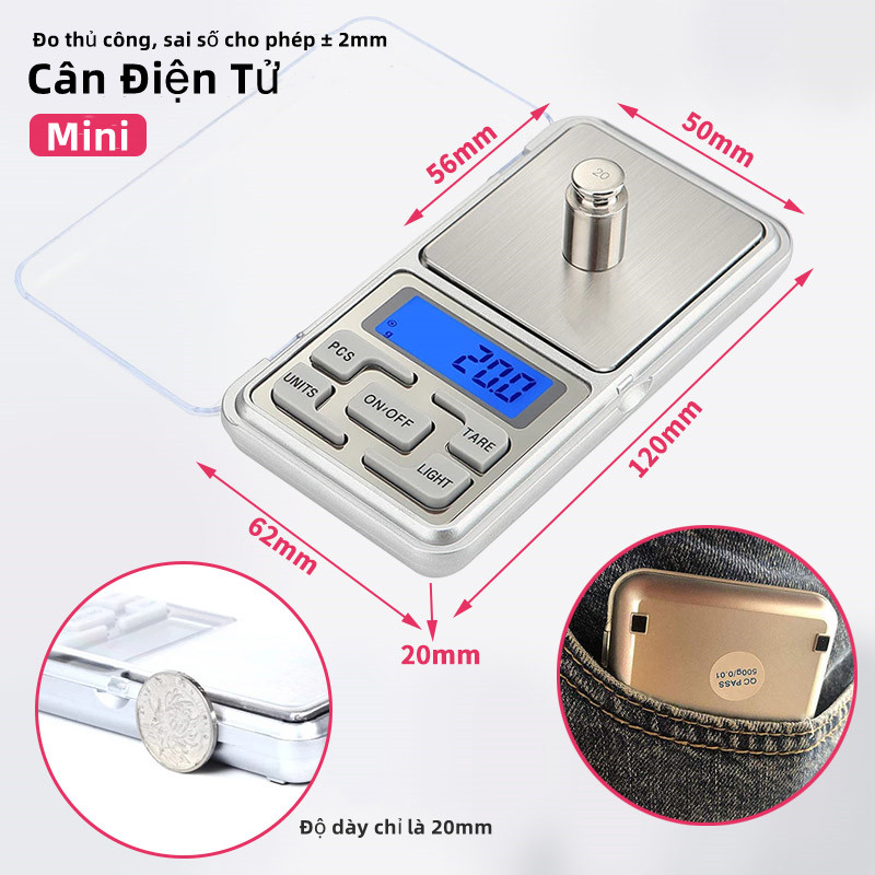 Cân Tiểu Ly Điện Tử Làm Bánh Mini Chính Xác Cao Định Lượng 500g Màn Hình Lcd Đẹp Mắt Dùng Để Cân Trang Sức Sử Dụng
