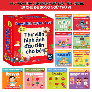 Combo Siêu Hot Kèm Quà Tặng: Thư Viện Hình Ảnh Đầu Tiên Cho Bé & Bộ 5 cuốn 10 Vạn Câu Hỏi Vì Sao?