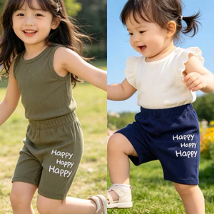 Quần legging lửng bé gái E0474, chất cotton co giãn thoáng mát, mặc hè thoải mái size 80-130 (9-23kg)