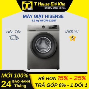 Máy Giặt Hisense Inverter 8.5 kg WFQP8523BT Tiết Kiệm Điện Nước BH 2 Năm
