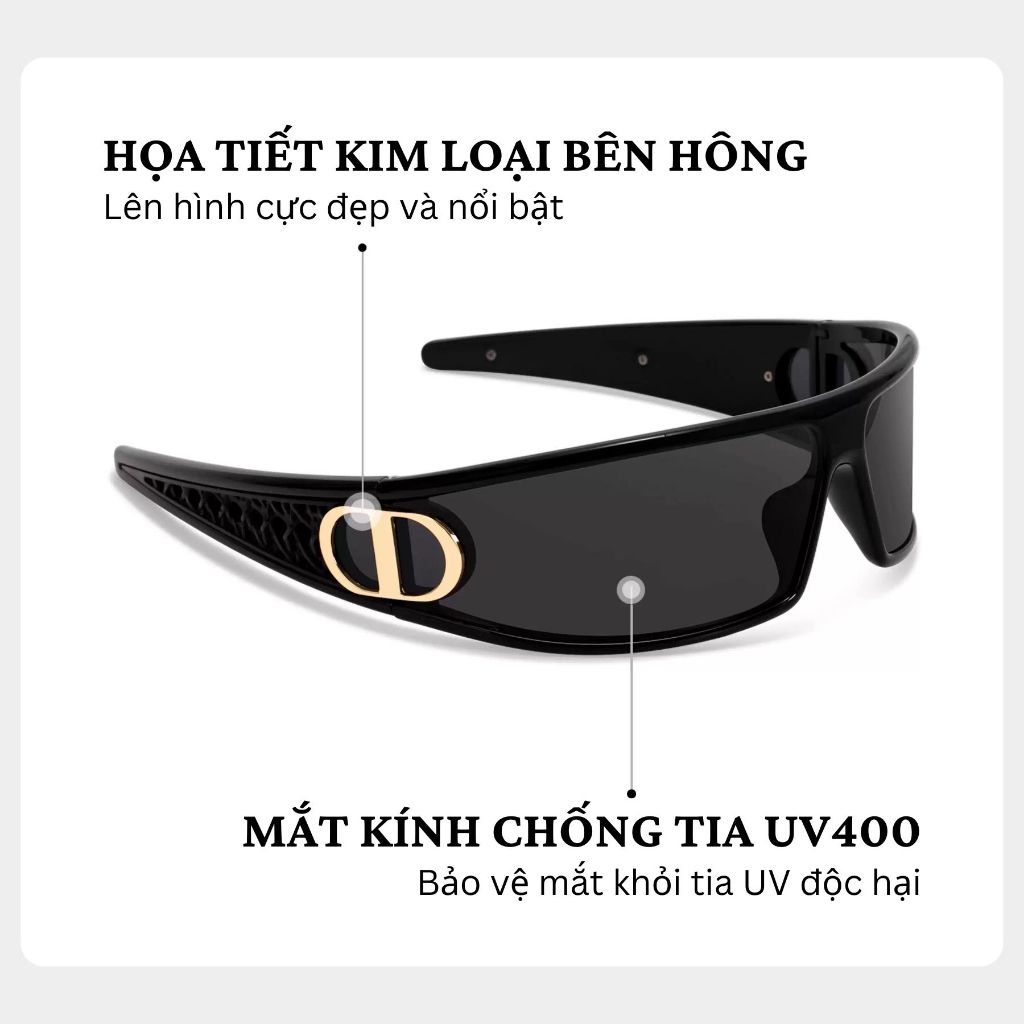 Kính Râm Bờm INNI Kính Băng Đô Cài Tóc 2in1 Chống Tia UV400 Kính Hotrend 2026 Đi Chơi, Đi Biển -2506