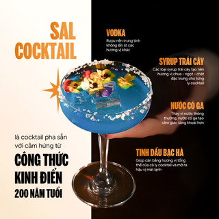 Thùng 6 chai SAL COCKTAIL vị cam, 275ml/chai