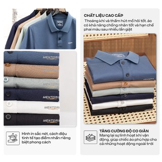 Áo Polo Nam MENTORIS, Áo Polo Cotton Cổ Bẻ Cao Cấp, Form Gọn Người, Thiết Kế Trẻ Trung MPL11R