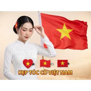Kẹp tóc, dây thun lá cờ Việt Nam