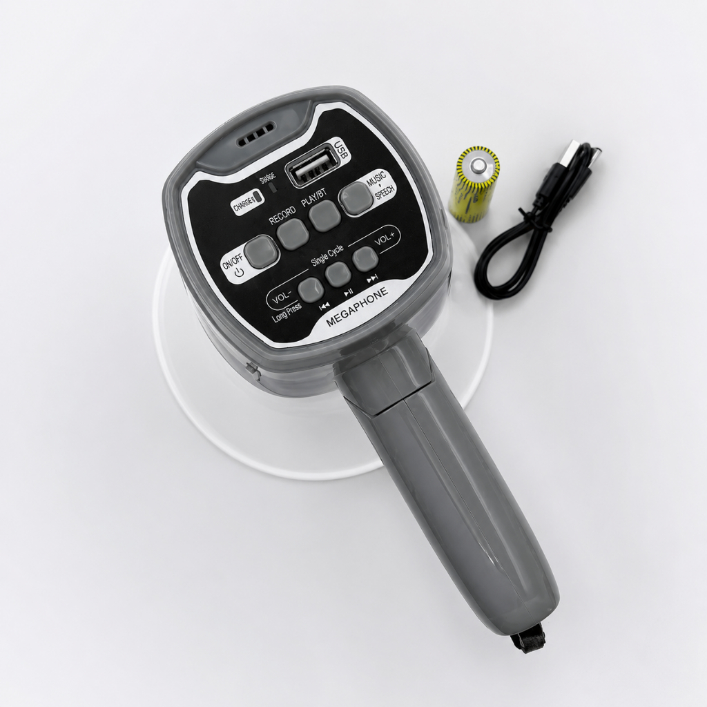 Loa Phóng Thanh Cầm Tay Đa Năng Bluetooth 918L Thu Âm Phát Lại, Hỗ Trợ USB, Thẻ Nhớ