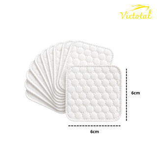 Combo 3 Gói Bông Tẩy Trang Vuông 3D VICTOTAL 150 Miếng/gói bông tẩy trang Cotton 2 Mặt Sạch Sâu Dịu Nhẹ Cho Da Nhạy Cảm