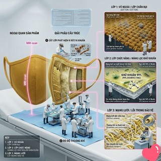 ⛔️ 10 CÁI Khẩu Trang Kháng Khuẩn Xuất Khẩu Châu Âu – Chống Tia UV 99%, Khử Khuẩn Tuyệt Đối (Hàng Dư Xịn)