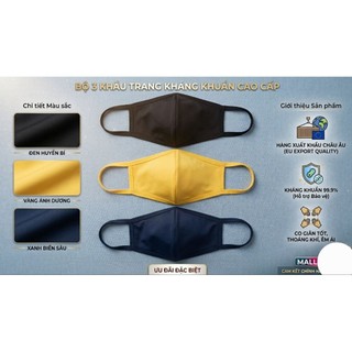 ⛔️ 10 CÁI Khẩu Trang Kháng Khuẩn Xuất Khẩu Châu Âu – Chống Tia UV 99%, Khử Khuẩn Tuyệt Đối (Hàng Dư Xịn)