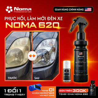 Dung dịch phục hồi và bảo vệ đèn pha Ô tô NOMA 620 tẩy sạch vết ố vàng, đánh bóng, phủ UV chống mờ