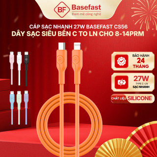 Cáp Sạc Nhanh 27W Basefast Silicone Chống Quá Tải Quá Nhiệt Cho Xs Max/11/12/13/14 Pro Max