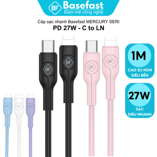 Cáp Sạc Nhanh 27W Basefast Silicone Chống Quá Tải Quá Nhiệt Cho Xs Max/11/12/13/14 Pro Max
