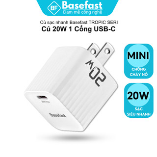 Củ Sạc Nhanh 20W Basefast Cốc Sạc Type C Nhỏ Gọn Chống Quá Tải Quá Nhiệt Cho Smartphone