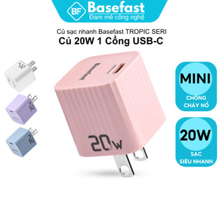 Combo Bộ Sạc Nhanh 20W Basefast Củ Sạc PD20W Nhỏ Gọn Dây Dù Siêu bền Cho 11 12 13 14 promax