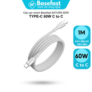Dây Sạc Nhanh Type C Basefast 60W Bện Dù Cao Cấp Chống Gãy Cho Iphone Samsung Oppo Xiaomi