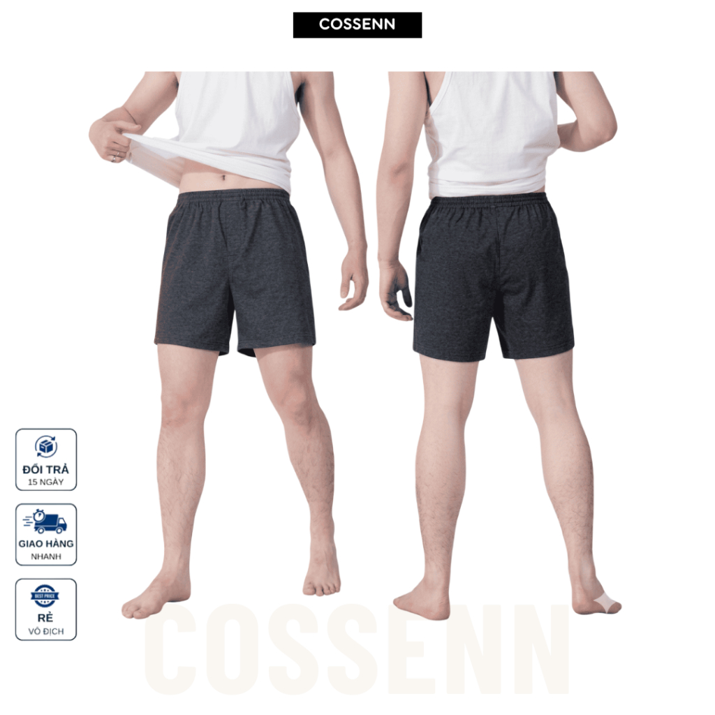 Quần Đùi Nam Mặc Nhà COSSENN – Combo Giá Tốt, Mềm Mát, Thoải Mái Cả Ngày