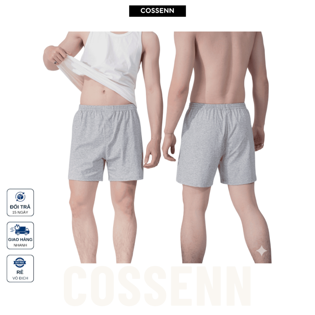 Quần Đùi Nam Mặc Nhà COSSENN – Combo Giá Tốt, Mềm Mát, Thoải Mái Cả Ngày