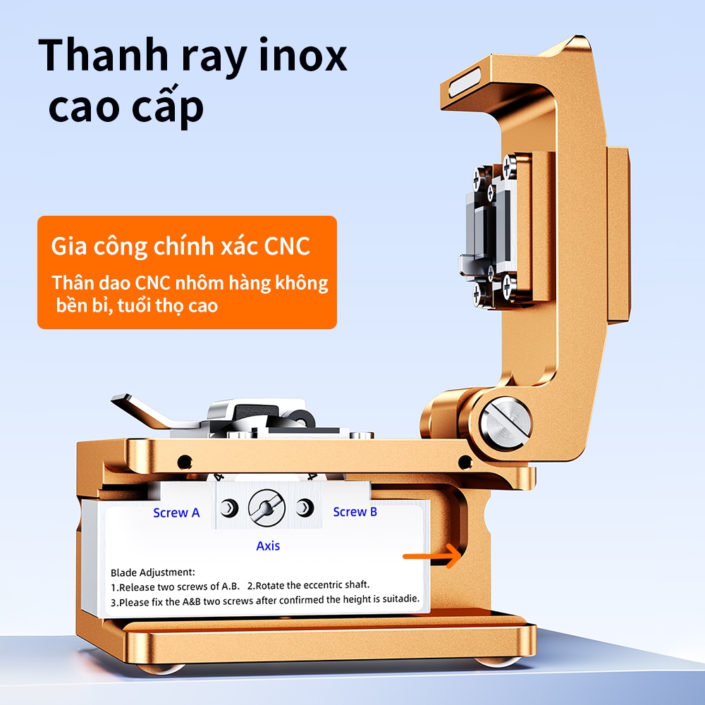 Dao Cắt Sợi Quang S09 Độ Chính Xác Cao Dùng Cho Hàn Nối FTTH GPON Chuyên Nghiệp