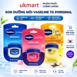 Sáp Dưỡng Môi Mềm Mịn Vaseline 7g Lip Therapy