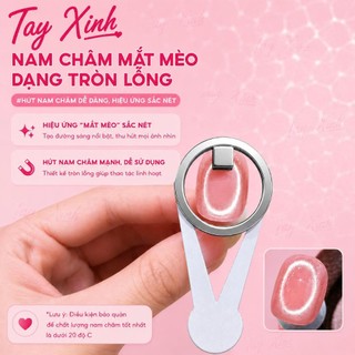 Nam Châm Mắt Mèo Nail Cao Cấp – Dụng Cụ Hút Mắt Mèo Tạo Hiệu Ứng Cat Eye Siêu Sáng