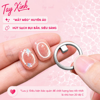 Nam Châm Mắt Mèo Nail Cao Cấp – Dụng Cụ Hút Mắt Mèo Tạo Hiệu Ứng Cat Eye Siêu Sáng