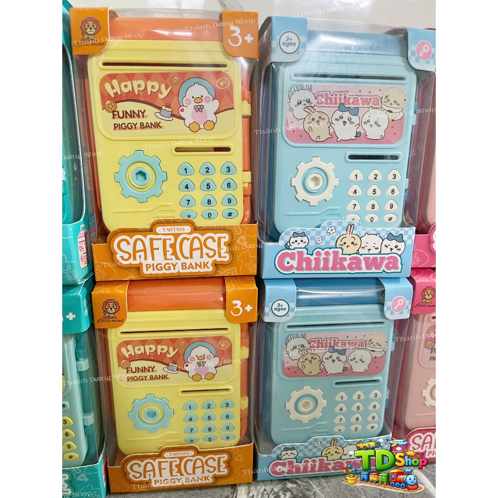 Két Sắt Mini Đồ Chơi Cho Bé - Heo Đất Tiết Kiệm Cho Trẻ Em 3 Tuổi+ Đồ Chơi Vui Nhộn