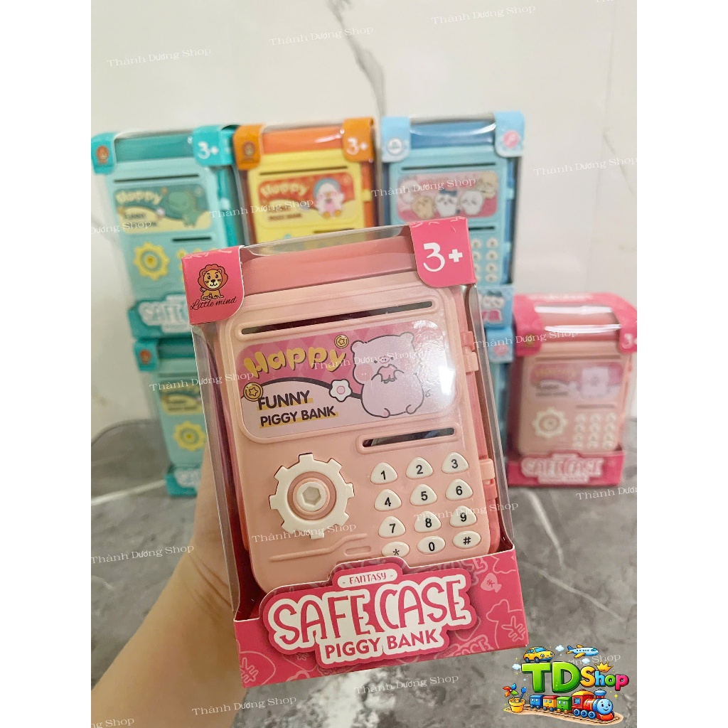 Két Sắt Mini Đồ Chơi Cho Bé - Heo Đất Tiết Kiệm Cho Trẻ Em 3 Tuổi+ Đồ Chơi Vui Nhộn