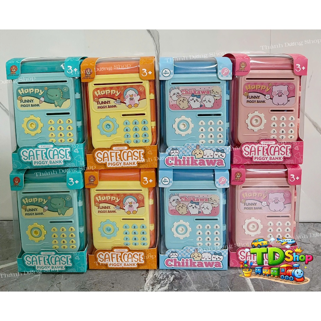 Két Sắt Mini Đồ Chơi Cho Bé - Heo Đất Tiết Kiệm Cho Trẻ Em 3 Tuổi+ Đồ Chơi Vui Nhộn