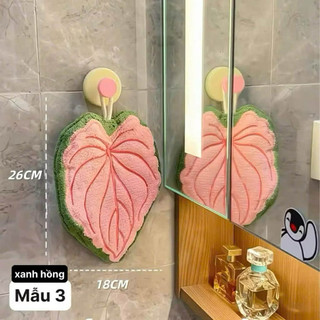 khăn lau tay nhà bếp hình lá cây,khăn lau tay nhà tắm Decor