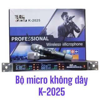 Micro Không Dây Karaoke JB K-2025 Micro Karaoke Gia Đình Micro Tự Ngắt Tiết Kiệm Pin Độ Nhạy Cao Dễ Hát Phối Ghép Amply