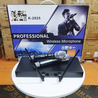 Micro Không Dây Karaoke JB K-2025 Micro Karaoke Gia Đình Micro Tự Ngắt Tiết Kiệm Pin Độ Nhạy Cao Dễ Hát Phối Ghép Amply