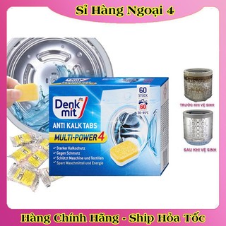 [auth] BÁN LẺ  Viên tẩy lồng giặt Denkmit siêu sạch của Đức, vệ sinh lồng máy giặt [Hot]