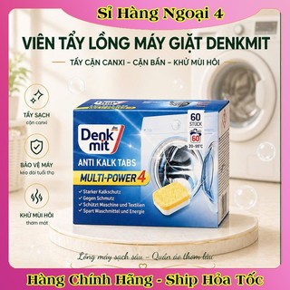 [auth] BÁN LẺ  Viên tẩy lồng giặt Denkmit siêu sạch của Đức, vệ sinh lồng máy giặt [Hot]