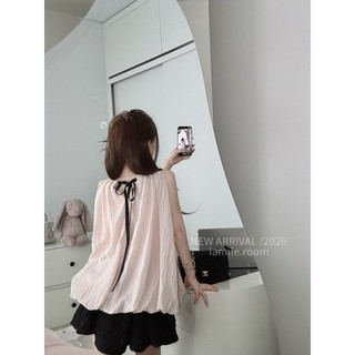 Set Bộ Tơ Sát Nách Fom Bí Suông Mix Chân Váy Nhung Boom Đen Lannie