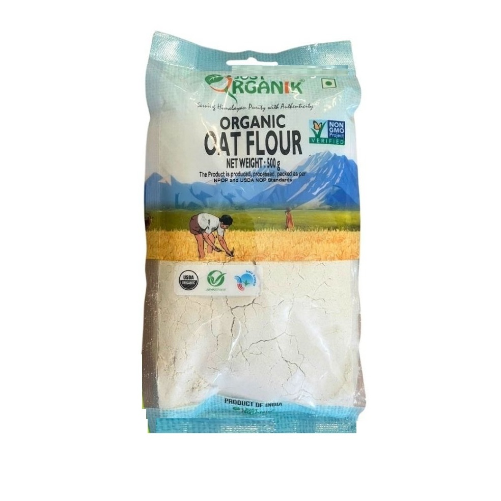 Bột yến mạch hữu cơ Just Organik Oat Flour 500g